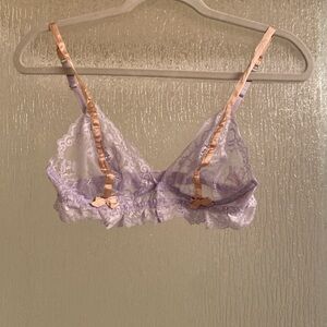 🛑 Victoria’s Secret 36B  purple sheer lace bra